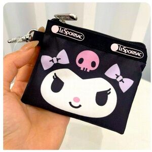 🔥 🔥 Kuromi SANRIO & LESPORTSAC Kuromi charm coin bag